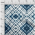 thumbnail image 1 of oneOone Polyester Lycra Dark Navy Blue Fabric Geometric Shibori Quilting Supplies Print Sewing Fabric By The Yard 56 Inch Wide, 1 of 4