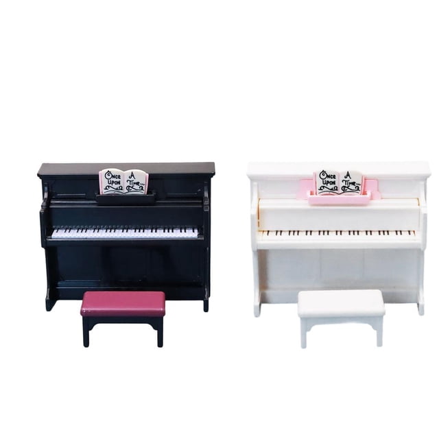 de 2 Pianos con Decoración de Silla para Muebles de Decoración para hogar Yotijar mini-piano