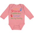 thumbnail image 3 of Inktastic Farmer Like Mommy Boys or Girls Long Sleeve Baby Bodysuit, 3 of 5