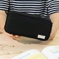 thumbnail image 4 of Pencil Box, Tyeign Large Capacity Pencil Case Pen Organizer Canvas Pencil Bag with Handle office for Teen teens Pencil Cases for Adults Pencil Boxes Pencil Bag Pencil Pouch Big Black, 4 of 5