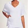 Kensie Womens White V-Neck Short Sleeve Pullover Sweatshirt Size L $60