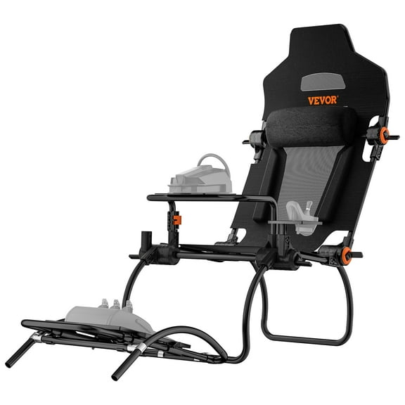 VEVOR Racing Wheel Stand Foldable, Logitech G923/G920/G29, Steering Wheel Stand & Foot Pedal Angle Adjustable,Portable Steel Driving Simulator Cockpit-Thrustmaster T248P, GT/Formula Mode Large Size