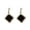 Square, variant on SmartBy 1 Pair Stud Earrings Shining Silver-Needle Geometric Dangle Electroplating Temperate Decoration Eye-catching Black Round Rhinestone Earrings Clothing Accessories