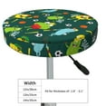 thumbnail image 4 of Bingfone 12 Inch Padded Round Bar Stool Cover Cushion With Elastic Fabric Round Chair Seat - Sport Monster, 4 of 7