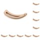 thumbnail image 2 of Minnieouse Pinza de plátano mate Pinza para el cabello Accesorios de horquilla para cola de caballo de boda Beige Beige 10piezas Minnieouse CBP381342, 2 of 4