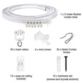thumbnail image 2 of 1-5 Meters Bendable Ceiling Curved Curtain Track Flexible Ceiling Curtain, 2 of 5