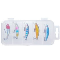 5PC Fishing Lures Sinking Minnow Wobblers Artificial Hard Bait Bass Tackle