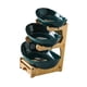 thumbnail image 4 of Organizador de fruteros de 3 niveles, cesta de cerámica para dulces, bocadillos y pasteles Verde, 4 of 9