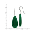 thumbnail image 3 of Green Jade Earrings in Sterling Silver, 3 of 4