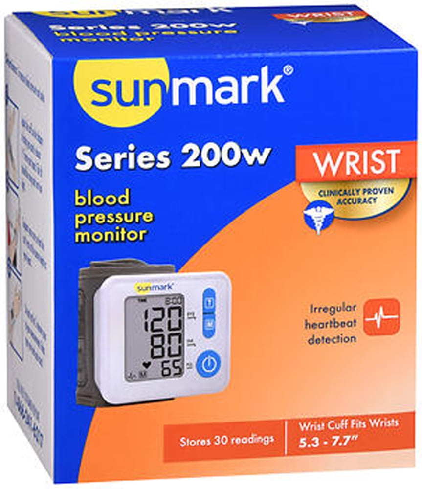 Sunmark Blood Pressure Monitor Series 200w Wrist Each