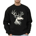 thumbnail image 2 of CYiJun Men's Fleece Crewneck Sweatshirt Lightweight Loose fit Soft Basic Pullover Sweatshirt,Size 3XL, 2 of 5