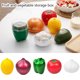 thumbnail image 2 of OOKWE - Recipiente para verduras y alimentos de cocina creativo, para cebolla, ajo, tomate, limón, pimiento verde, refrigerador, caja de almacenamiento fresca, 2 of 8