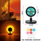 thumbnail image 1 of Luces nocturnas, proyector de arcoíris al atardecer, lámpara de mesita de noche Usb, regalo para el Día de San Valentín, lámparas de dormitorio, Bar, café, luz LED de ambiente, 1 of 4