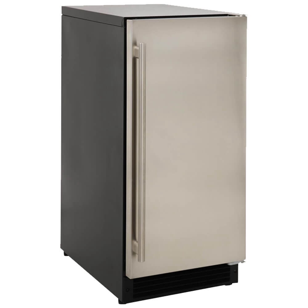 Maxximum MAXGIM15SS 15 inch Undercounter Freestanding Cube Ice Machine - Stainless