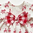thumbnail image 6 of Teylalorva Girls Midi Dress, Cute Graphic Short Sleeve Summer Ruffles Casual Party Sundress Red Size 2, 6 of 7