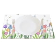thumbnail image 2 of SUNOLIFE Spring Tulip Floral Placemats Flower Linen Fabric Table Mats Set of 4 for Dining Table Decorations 12x18 inch, 2 of 5