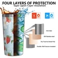 thumbnail image 3 of Blue Strawberry Plants Fruit 10oz Tumblers Stainless Steel Tumbler with Lid and Straw,Vacuum Insulated Double Wall Travel Tumbler Cups with Cleaning Brush for Coffee, Tea, 3 of 4