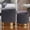 Grey, variant on Round Ottoman with Storage Set of 2, Grey Velvet Storage Ottoman for Living Room, Round Storagle Lid Upholstered Storage Footrest Stool for Living Room Bedroom