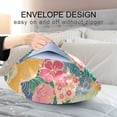 thumbnail image 4 of Yayeee Pillowcase King Size Set of 2 Satin Wrinkle Resistant Pillow Case, Yellow Floral Wave, 4 of 8
