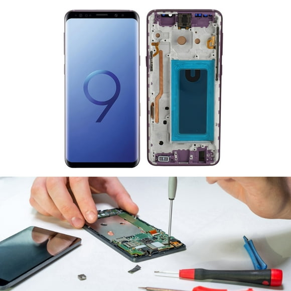 Pantalla Para S9, Parte De Reparación De Reemplazo De Pantalla OLED De 5.8 Pulgadas, Conjunto De Digitalizador Táctil Para S9 S9 SM-G9650 G965F G965U Con Marco