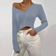 thumbnail image 1 of Suéter de cuello en V para mujer, suéter holgado de color liso con cuello en V, suéter, abrigo, suéter para mujer, 1 of 6