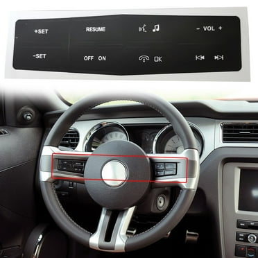Steering Wheel Control Button Repair Decals Stickers for Ford Mustang 2010-2012