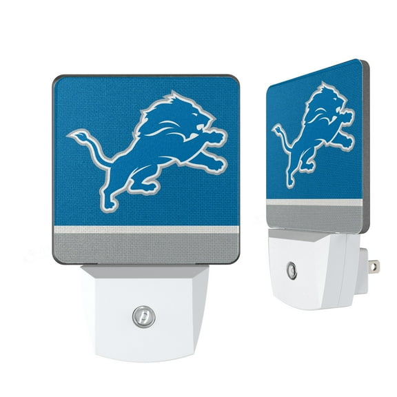 Detroit Lions Stripe Design Nightlight 2-Pack