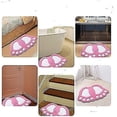 thumbnail image 4 of Non-slip Absorbent Bathroom Rug, Big Feet Design, Polyester, Purple, 48 X 67 Cm, 4 of 5