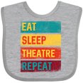 thumbnail image 3 of Inktastic Eat Sleep Theatre Repeat Drama for Actor Boys or Girls Baby Bib, 3 of 4
