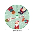 thumbnail image 3 of Falda de Árbol de Navidad Gibobby Decoración inferior Patrón de Papá Noel 90 CM, 3 of 3