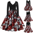 thumbnail image 1 of WILLBEST Vestidos Casuales para Mujer Fiesta Women Vintage Manga Larga 1950S Vestido de Fiesta de Noche Grande​​, 1 of 3