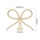 thumbnail image 3 of Adorno para La Punta Del Árbol de Navidad con Lazo Grande de Metal, Diamantes de Imitación, Plateado Brillante y Dorado, Base de Resorte de Hierro Resistente de 25 Cm | Adorno para La Punta Del Árbol, 3 of 6