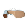 thumbnail image 4 of Schutz Platform Blue Open Toe Translucent Straps Block High Heel Sandals (Soft Sky, 8), 4 of 4