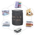 thumbnail image 3 of Foldable Hamper Laundry Basket Bag with Handle Bag Dirty Clothes Toy Storage Basket Bin Organizer, 3 of 8