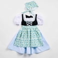 thumbnail image 2 of ATOGUTA Trendy Dresses for Girls Blue Ruffle Summer Dresses Cute Birthday Party Princess Sundress 4T-16, 2 of 7