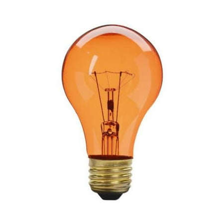 

70805 Amber Party Light Bulb Transparent 25-Watts - Quantity 6