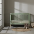 thumbnail image 1 of South Shore Cotton Candy Baby Crib with Adjustable Height, in Sage Green, 1 of 11