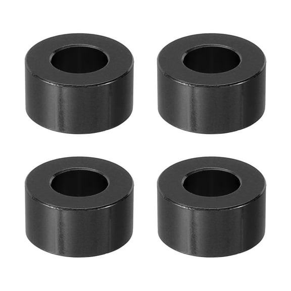 M8 Aluminum Spacer, 4 Pcs Metal Spacers Aluminum 8.2mm ID x 16mm OD x 8mm L for 1/3in or M8 Screw Bolts, Black