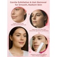 thumbnail image 3 of Dermaplane Facial Razor for Women – Electric 3-Speed Sonic Face Hair Removal Tool with LED Light, Peach Fuzz Remover & Exfoliating Dermaplaning Tool, USB-C Rechargeable with 5 Replacement Heads, 3 of 6