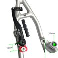 thumbnail image 2 of Bike Bicycle V Brake Rack Extension Holder Frame Brake Adapter 22mm Folding Bike V-brake Extension Seat Accessories, 2 of 10