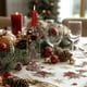 thumbnail image 5 of Candelabro Navideño | Bandeja de Hierro Dorado para Velas | Adorno Rústico Marrón para Fiestas | Base Decorativa de 22 Cm para Centro de Mesa de Repisa y Decoración de Temporada, 5 of 6
