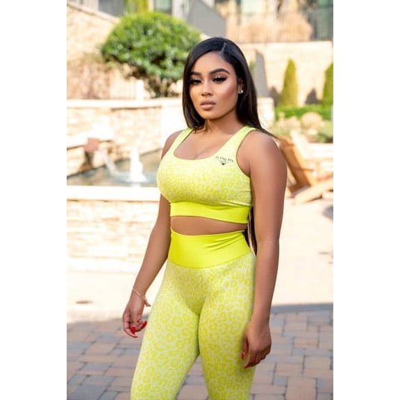 "Cheetah Girl" Sportswear Set Yellow