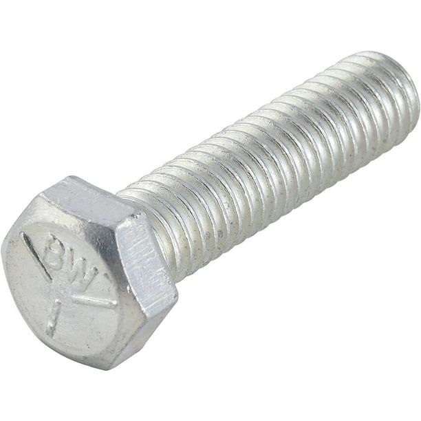 Hex Head Cap Screw, Electro-Galvanized Zinc, 3/8-16