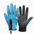 thumbnail image 1 of Guantes de invierno con forro polar, impermeables, con cremallera, para montar a caballo, pantalla táctil, para exteriores, montañismo, ciclismo, conducción, cálidos, antideslizantes, a prueba de, 1 of 6