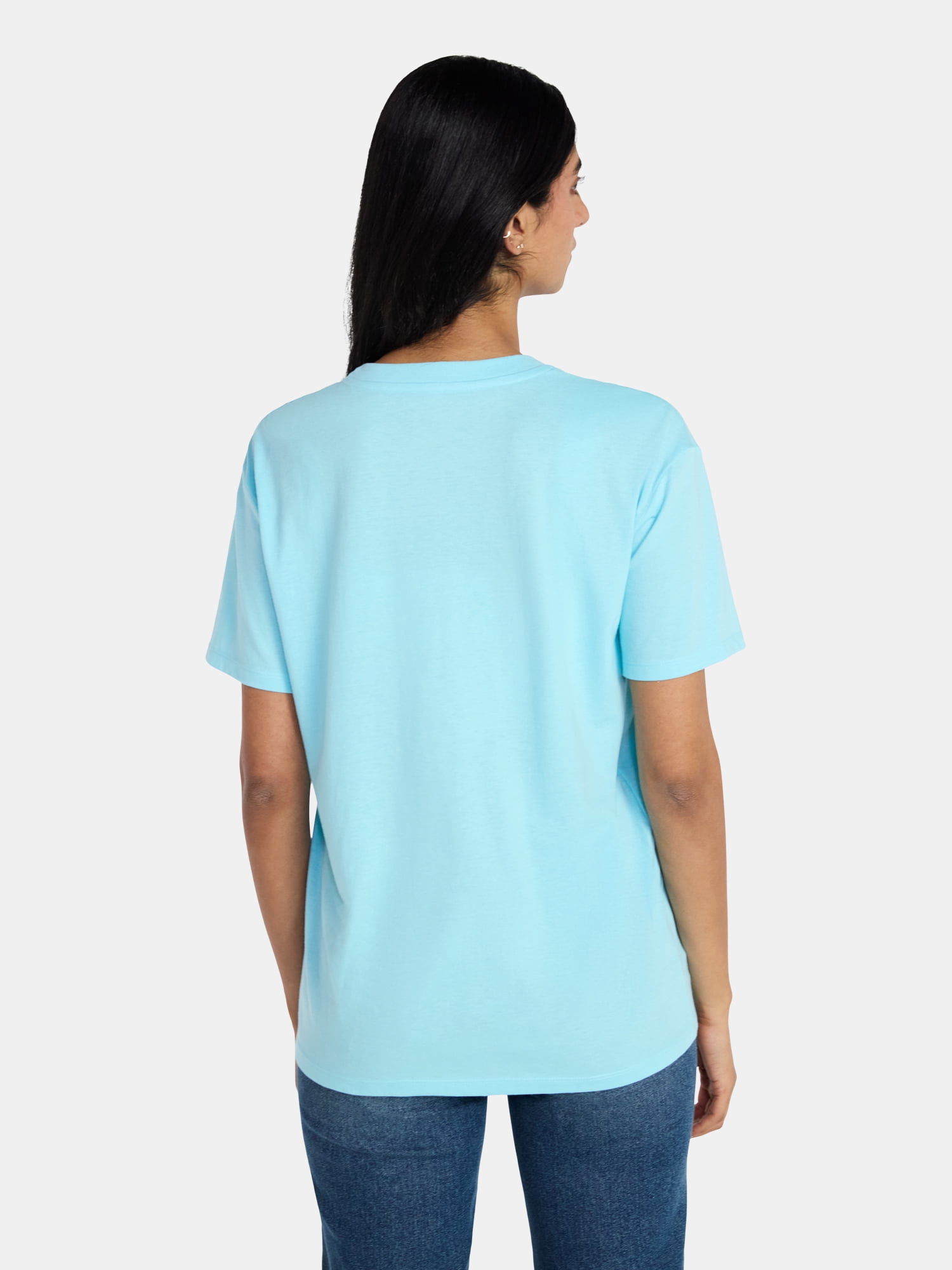 SpongeBob SquarePants Women's Embroidered Graphic Tee with Short Sleeves, Sizes XXS-XXL