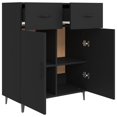 thumbnail image 5 of vidaXL Sideboard Black 69.5x34x90 cm Engineered Wood, 5 of 5