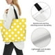 thumbnail image 3 of Disketp Yellow And White Polka Dot Bolsa Tote Estampada para Mujer, Bolso de Hombro y de Mano para Compras y Viajes, 3 of 8