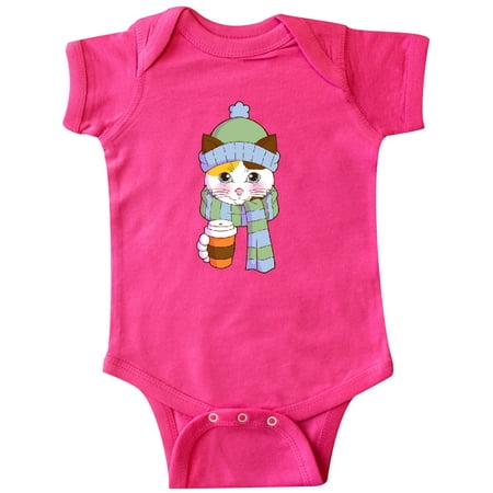 

Inktastic Cute Calico Cat in Scarf and Hat Gift Baby Boy or Baby Girl Bodysuit
