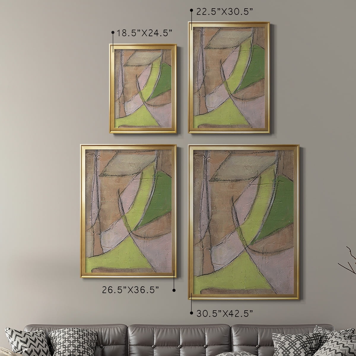 Many Layers II Premium Framed Print, in Gold, Black, or Silver - Ready to Hang
