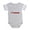 Heather Gray, variant on CafePress - FIN I Love Fishing - Cute Infant Baby Football Bodysuit